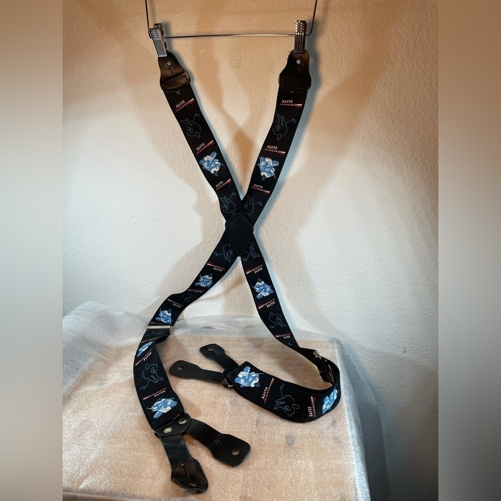 Pro Guard Elite HOCKEY SUSPENDERS Logo straps